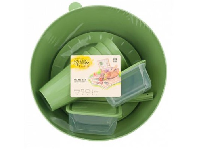 Набор для пикника Sugar&Spice Vanilla на 4 персоны (15 предметов) латте